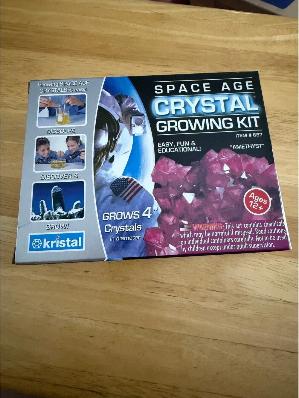 Kristal Space Age Amethyst Crystal Growing Kit